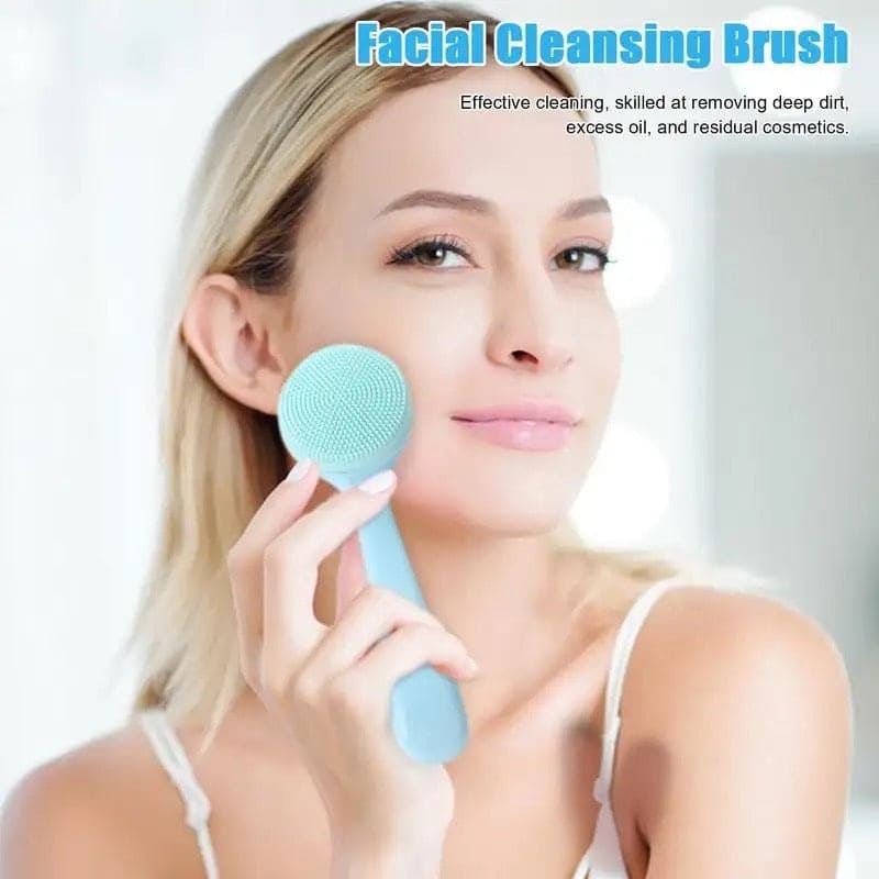 Silicon Facial Cleansing Brush, Soft Face Massage Wash Brush, Exfoliator Face Wash Scrub Cleanser Silicon Facial Cleansing Brush, Soft Face Massage Wash Brush, Exfoliator Face Wash Scrub Cleanser
